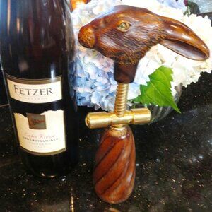 NWT COMOY'S OF LONDON Rabbit Corkscrew Wine Bottle Opener Retired Collectible